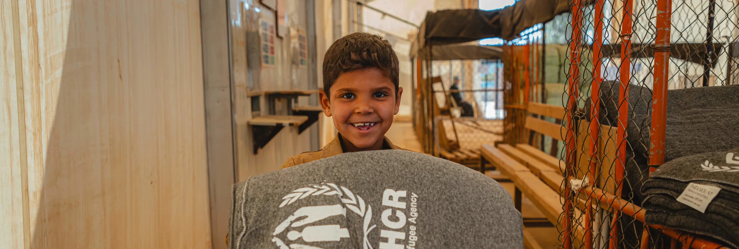 Jordan. UNHCR Distributes Blankets To Refugees In Za'atari Camp