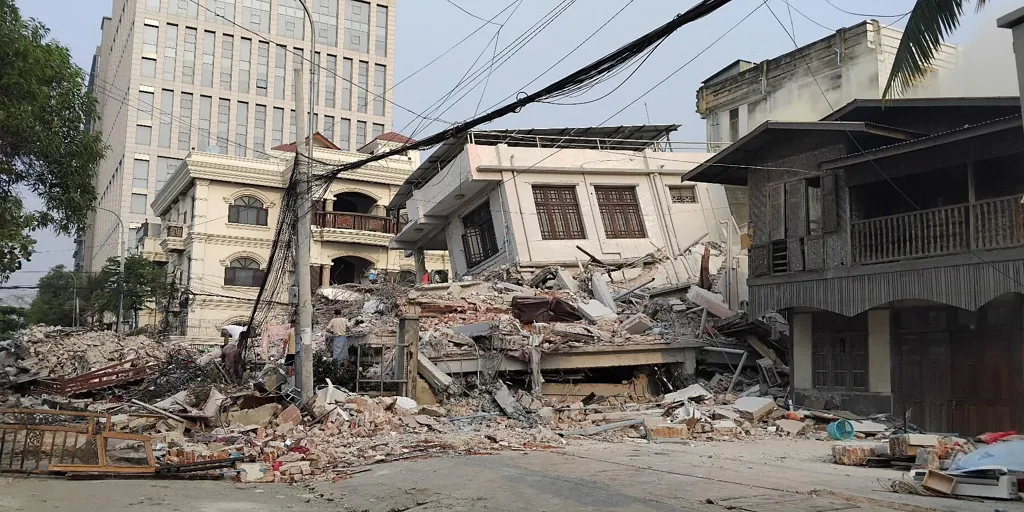 Myanmar earthquake disaster